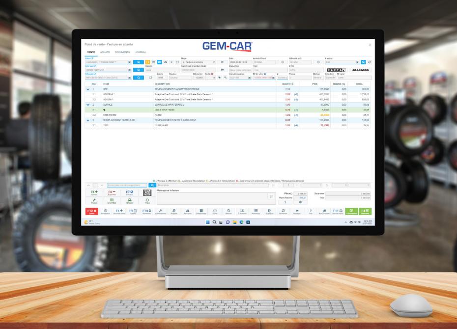 GEM-CAR : logiciel de gestion pour ateliers automobiles